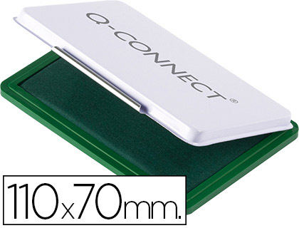 Tampón Q-Connect nº2 110x70mm. verde